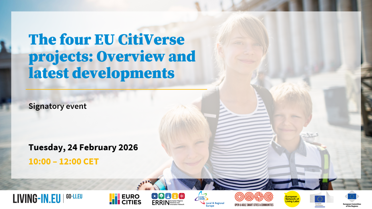 3DxVERSE at the Living‑in.EU Joint CitiVerse Session